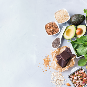 Assortment of foods containing Magnesium